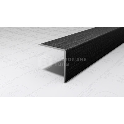 Угол защитный алюминиевый Neexy PV63-46 черный блестящий браш, 2700*20*20 мм