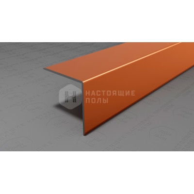 Угол защитный алюминиевый Neexy PV64-07 бронза блестящая, 2700*25*25 мм