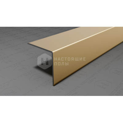 Угол защитный алюминиевый Neexy PV64-09 шампань блестящая, 2700*25*25 мм