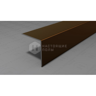 Угол защитный алюминиевый Neexy PV64-48 темная бронза блестящая, 2700*25*25 мм