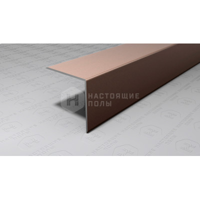 Угол защитный алюминиевый Neexy PV65-11 коричневый блестящий, 2700*30*30 мм