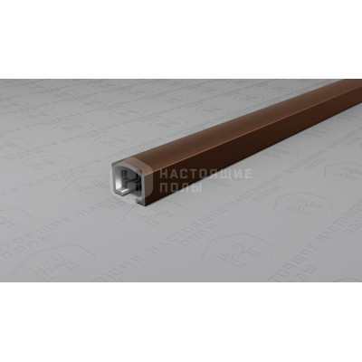 Профиль вставка алюминиевый Neexy PV104-10 коричневый матовый, 2700*10*8.2 мм