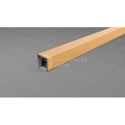 Профиль П-образный алюминиевый Neexy PV83-05 золото блестящее, 2700*10*10 мм