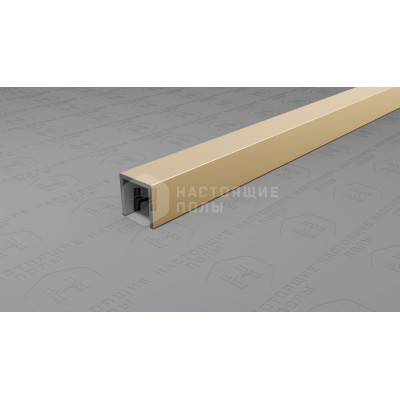 Профиль П-образный алюминиевый Neexy PV83-09 шампань блестящая, 2700*10*10 мм