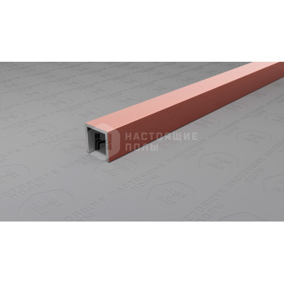 Профиль П-образный алюминиевый Neexy PV83-15 розовый блестящий, 2700*10*10 мм