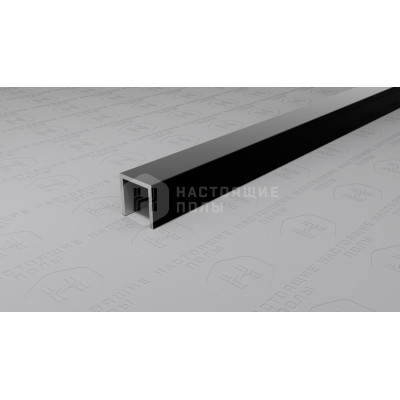 Профиль П-образный алюминиевый Neexy PV83-19 черный блестящий, 2700*10*10 мм