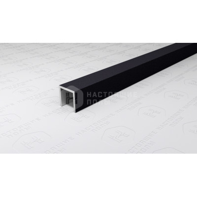 Профиль П-образный алюминиевый Neexy PV83-42 муар черный, 2700*10*10 мм