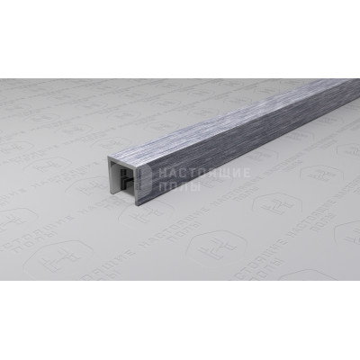 Профиль П-образный алюминиевый Neexy PV83-45 серебро блестящее браш, 2700*10*10 мм