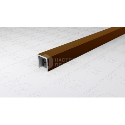Профиль П-образный алюминиевый Neexy PV83-48 темная бронза блестящая, 2700*10*10 мм