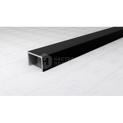 Профиль П-образный алюминиевый Neexy PV84-18 черный матовый, 2700*15*10 мм