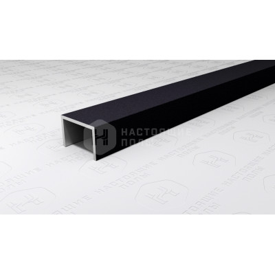 Профиль П-образный алюминиевый Neexy PV84-42 муар черный, 2700*15*10 мм