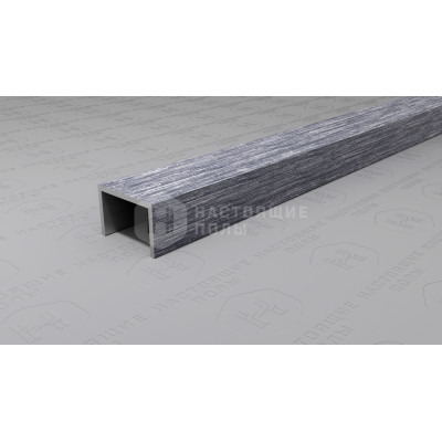 Профиль П-образный алюминиевый Neexy PV84-45 серебро блестящее браш, 2700*15*10 мм