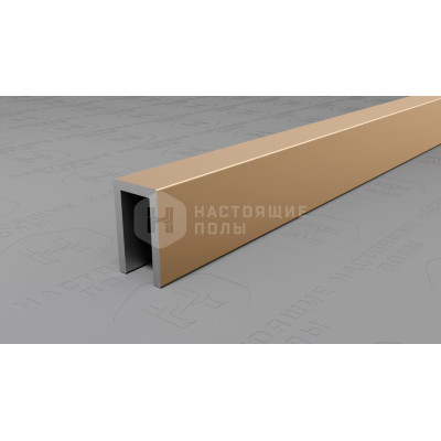 Профиль П-образный алюминиевый Neexy PV85-08 шампань матовая, 2700*6*10 мм