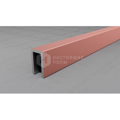 Профиль П-образный алюминиевый Neexy PV85-14 розовый матовый, 2700*6*10 мм