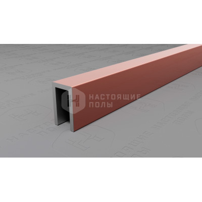 Профиль П-образный алюминиевый Neexy PV85-15 розовый блестящий, 2700*6*10 мм
