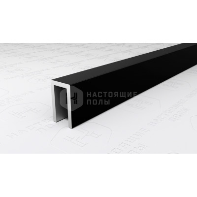 Профиль П-образный алюминиевый Neexy PV85-18 черный матовый, 2700*6*10 мм