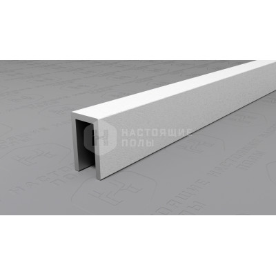 Профиль П-образный алюминиевый Neexy PV85-41 муар белый, 2700*6*10 мм