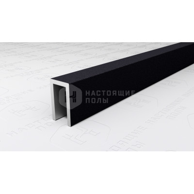 Профиль П-образный алюминиевый Neexy PV85-42 муар черный, 2700*6*10 мм