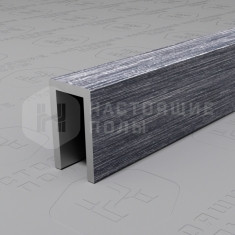 PV85-45 серебро блестящее браш, 2700*6*10 мм