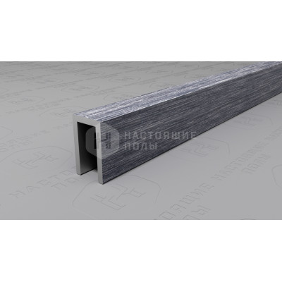 Профиль П-образный алюминиевый Neexy PV85-45 серебро блестящее браш, 2700*6*10 мм