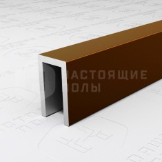 PV85-47 темная бронза матовая, 2700*6*10 мм