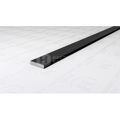 Полоса алюминиевая Neexy PV87-46 черный блестящий браш, 2700*10*2 мм