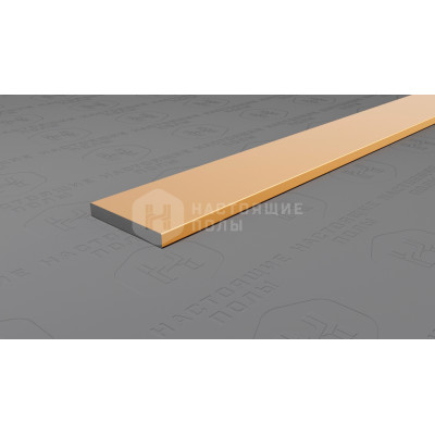 Полоса алюминиевая Neexy PV88-05 золото блестящее, 2700*15*2 мм