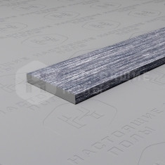 PV88-45 серебро блестящее браш, 2700*15*2 мм