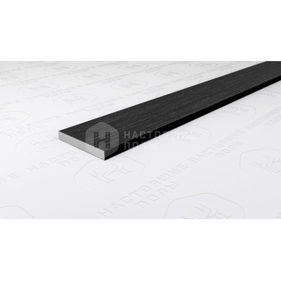 Полоса алюминиевая Neexy PV88-46 черный блестящий браш, 2700*15*2 мм