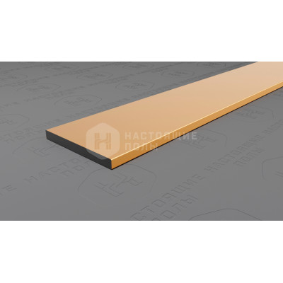 Полоса алюминиевая Neexy PV89-05 золото блестящее, 2700*20*2 мм