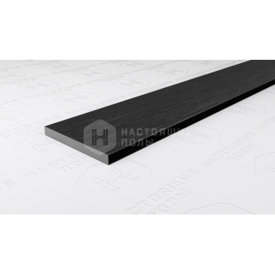 Полоса алюминиевая Neexy PV89-46 черный блестящий браш, 2700*20*2 мм