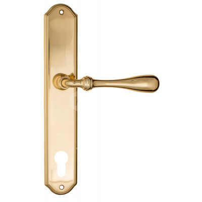 Дверная ручка Fratelli Cattini Retro FCT1984 CYL PL02-OLV полированная латунь