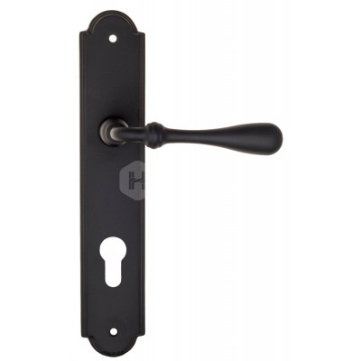 Дверная ручка Fratelli Cattini Retro FCT1971 CYL PL257-NM матовый черный
