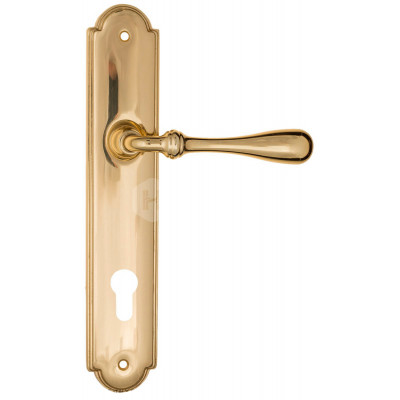 Дверная ручка Fratelli Cattini Retro FCT1986 CYL PL257-OLV полированная латунь