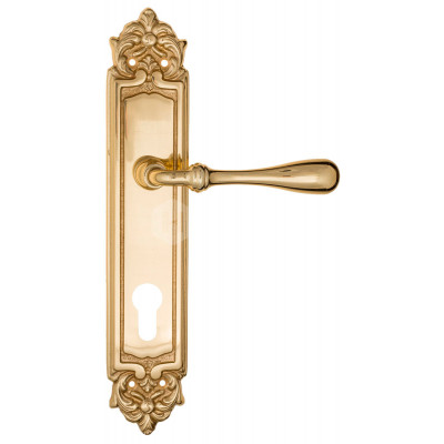 Дверная ручка Fratelli Cattini Retro FCT1988 CYL PL96-OLV полированная латунь Дверная ручка Fratelli Cattini Retro FCT1988 CYL PL96-OLV полированная латунь