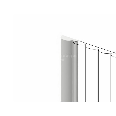 Молдинг для стеновых панелей Hiwood LF135A Long NP, 3000*29.3*12 мм