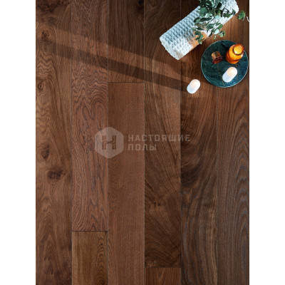 Паркетная доска Panaget Orfeo 139 1019563 Дуб Кожа Интенсо двухполосный натуральное масло, 1500*139*14 мм