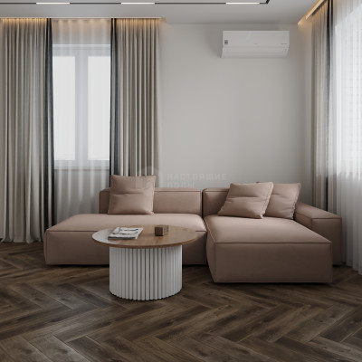 SPC плитка елочка замковая Floorwood Authentic 1646 Бархатный вечер, 640*128*4 мм SPC плитка елочка замковая Floorwood Authentic 1646 Бархатный вечер, 640*128*4 мм