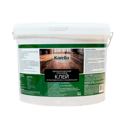 Паркетный клей эластичный полиуретановый Karelia K8100167 1K MS (14 кг, 2 пакета по 7 кг)