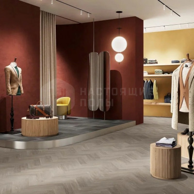 LVT плитка Invictus Maximus Parquet New England Oak Misty, 406*102*2,5 мм