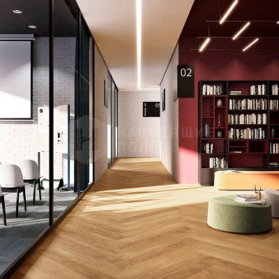 LVT плитка Invictus Maximus Parquet New England Oak Toffee, 406*102*2,5 мм