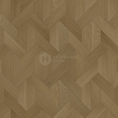 Модульный паркет Coswick Оттенки серого 1187-1289-10 Дуб Атлантида Кофейное зерно Селект энд Бэттер шелковое масло, 433.8*127*15 мм