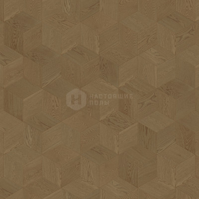 Мозаичный паркет Coswick Ромб Оттенки серого 1193-1289-10 Дуб Атлантида Селект энд Бэттер шелковое масло, 220*190*19.05 мм