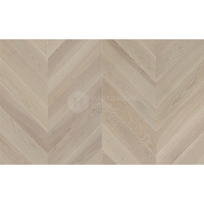 Паркет французская елочка Esta Parket 25004* Ясень Сэндстоун Элегант, брашированный под матовым лаком, 485*100*14 мм