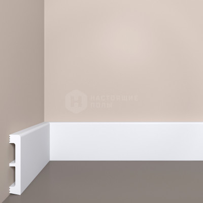 Плинтус напольный из полистирола Bello Deco П30, 2000*80*15 мм