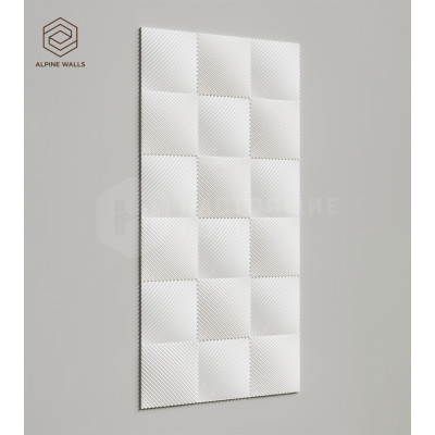 Декоративная панель Alpine Walls ECOGR0207W, 1200*600*25 мм