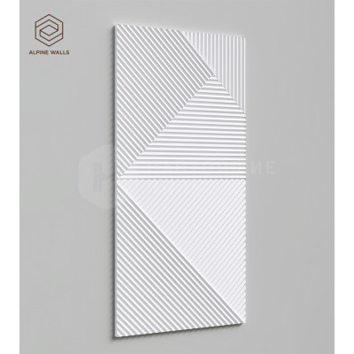 Декоративная панель Alpine Walls ECOGR0209W, 1200*600*25 мм