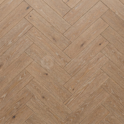 Паркет английская елка Lab Arte Дуб Рустик Морозный лак, 540*90*14 мм