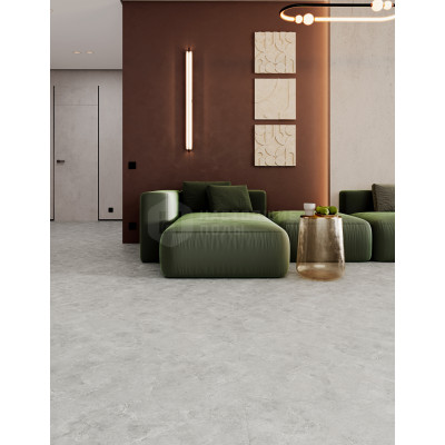 SPC плитка Docke Tavola Бормио DT01126 Cветло-серый мрамор, 610*305*4 мм