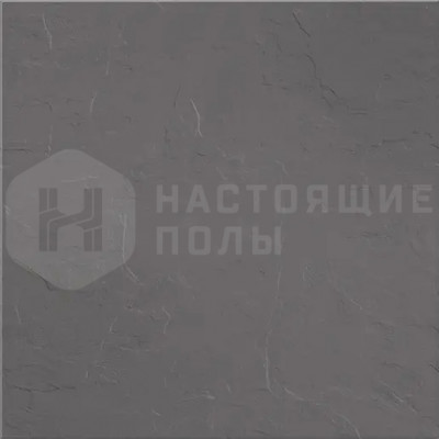 Керамогранит Уральский гранит УФ013 черный рельефный, 600*600*10 мм